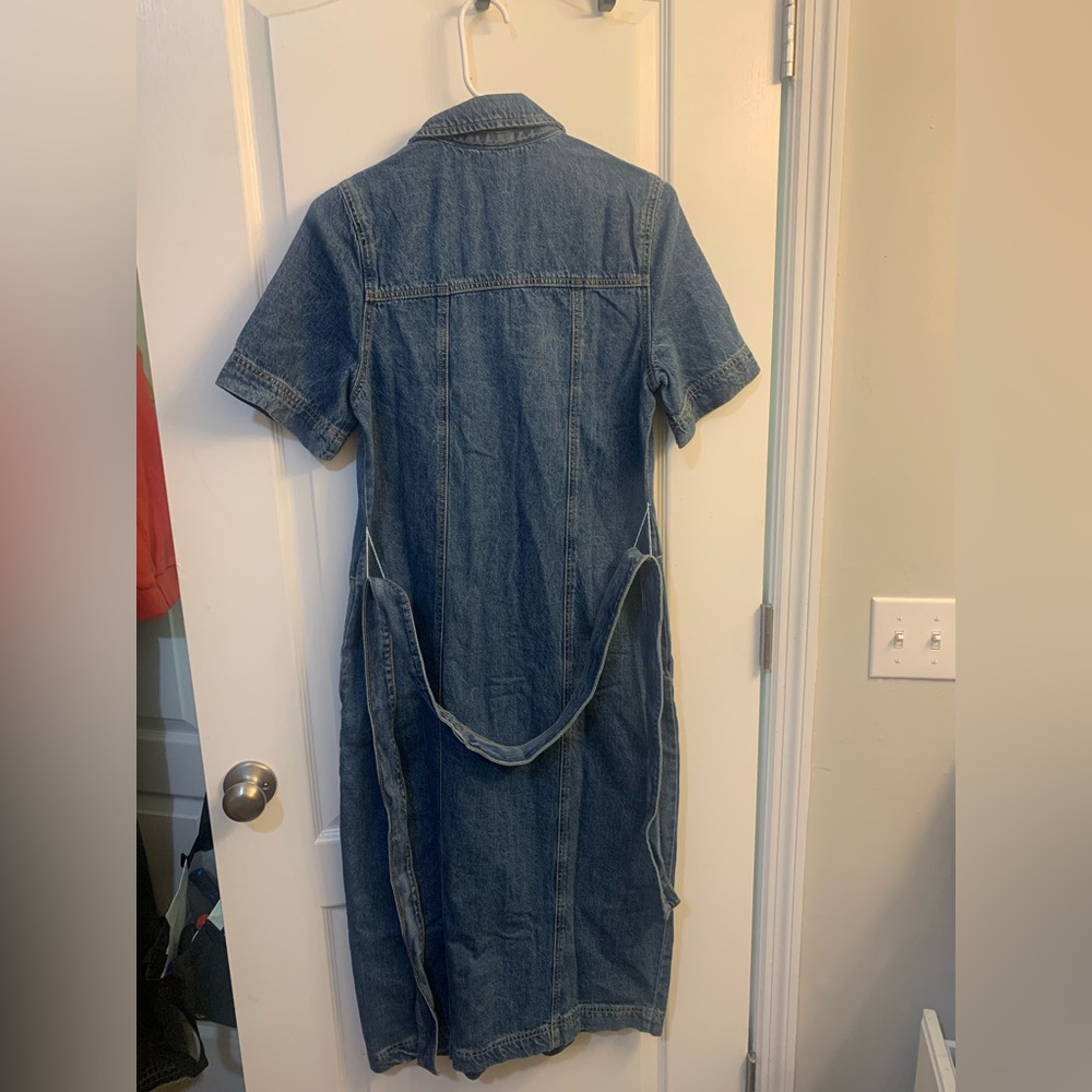 Anthropologie Sanctuary Contemporary Denim Button-Down Midi Dress NWT size XS - Picture 4 of 4